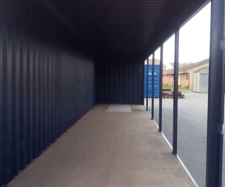 Kassencontainer offen