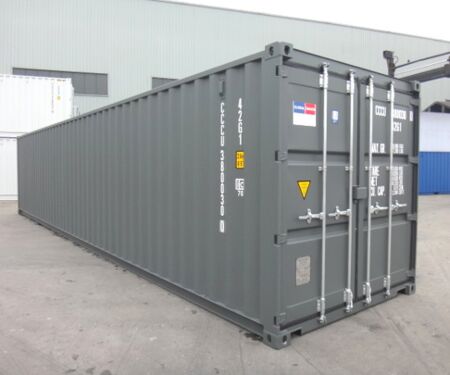 40 Fuß Seecontainer Grau