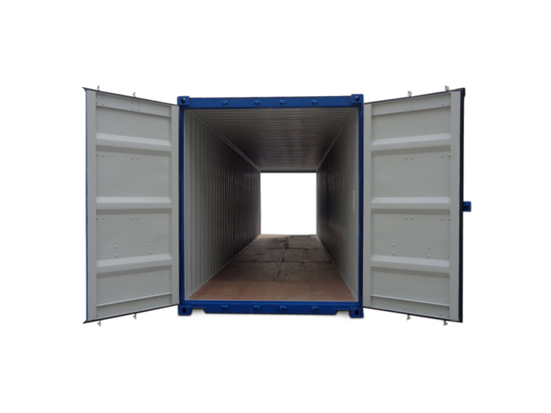 40 Fuß High Cube Double Door Seecontainer