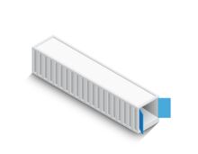 40 Fuß Double Door Seecontainer