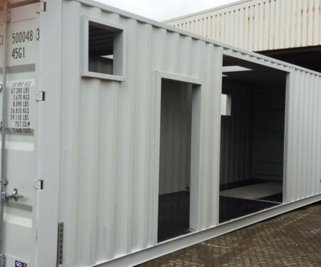30 Fuß High Cube Anlagencontainer Tür und Fenster