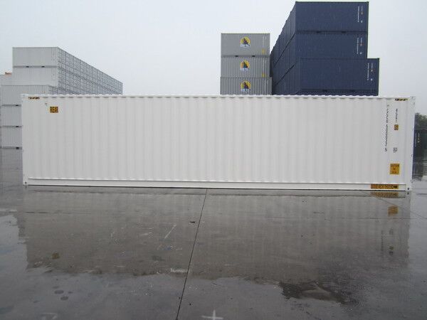 40 Fuß High Cube Double Door Seecontainer Seite