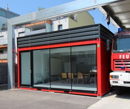 Bürocontainer für die Feuerwehr