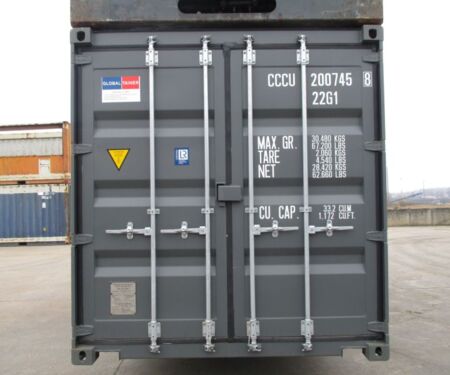 20 Fuß Seecontainer Anthrazit