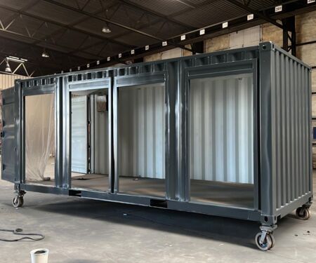 Motorrad Container Gesamtansicht