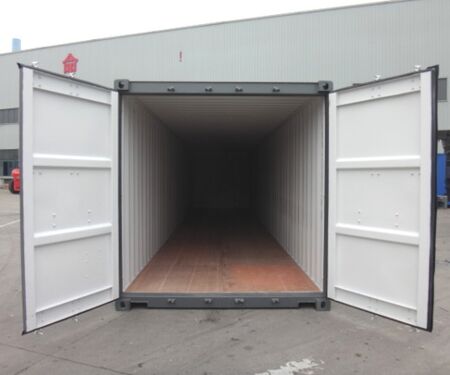 40 Fuß Seecontainer offene Tür