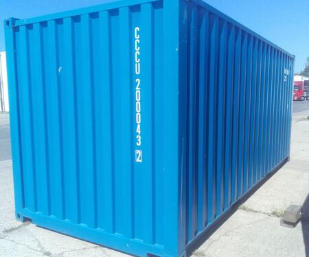 20 Fuß Seecontainer Blau