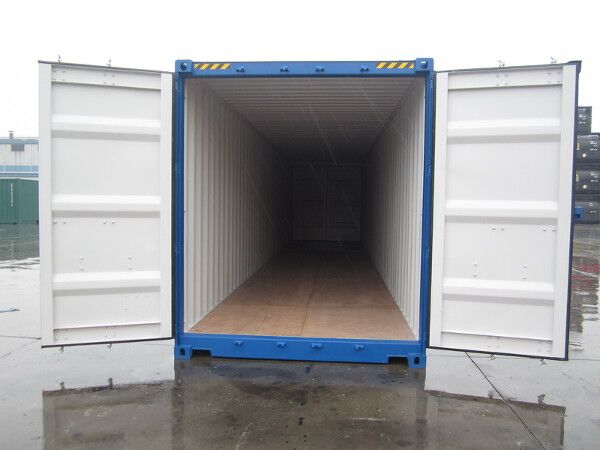 40 Fuß High Cube Double Door Seecontainer