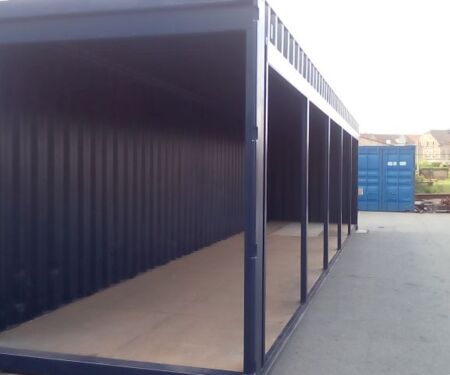 Kassencontainer Längsseite