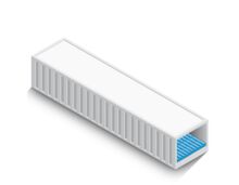 45 Fuß High Cube Palettwide Seecontainer