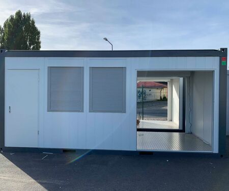 Kassencontainer Durchgang