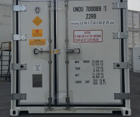 20 Fuß Kühlcontainer Tür