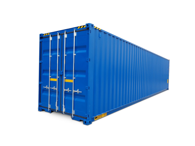 40 Fuß High Cube Double Door Seecontainer