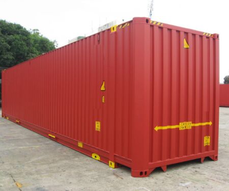 45 Fuß High Cube Container Seite