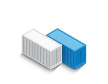 20 Fuß High Cube Seecontainer