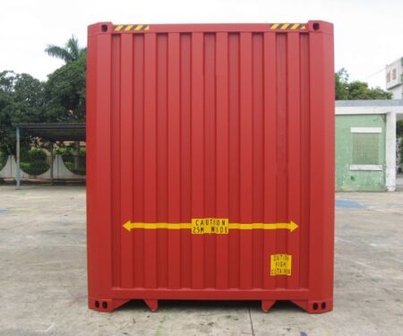 45 Fuß High Cube Container Rückseite