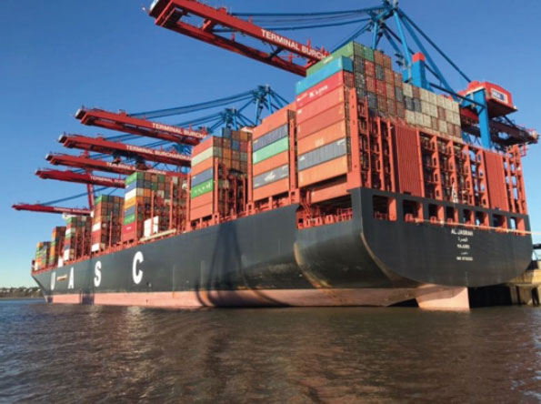 Seecontainer Frachter